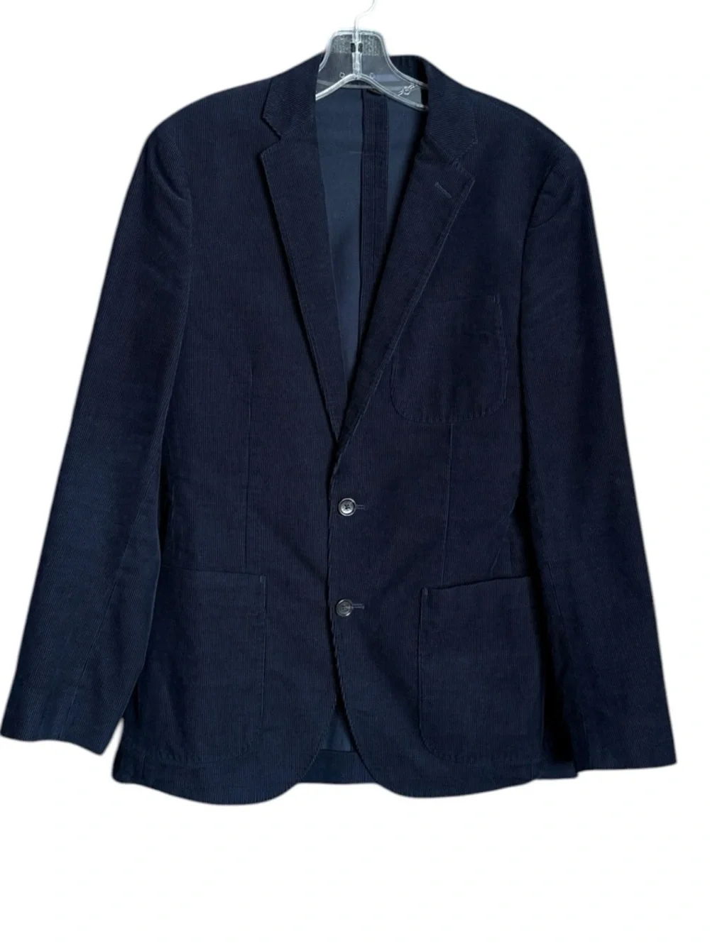 J.Crew Ludlow Navy Corduroy Blazer Slim Sport Coat Men’s 36R